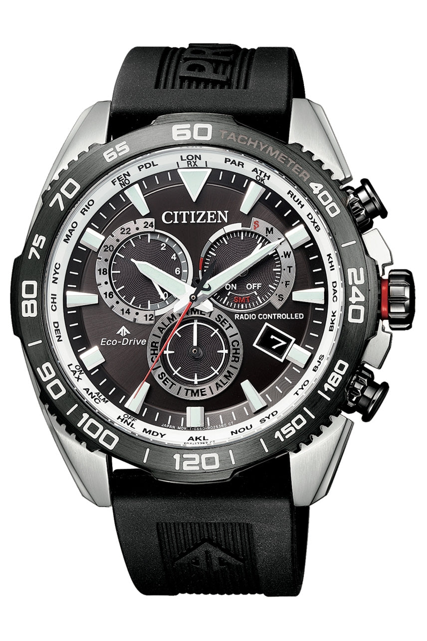 Citizen Promaster Radio Controlled World Time Eco-Drive CB5036-10X 200M