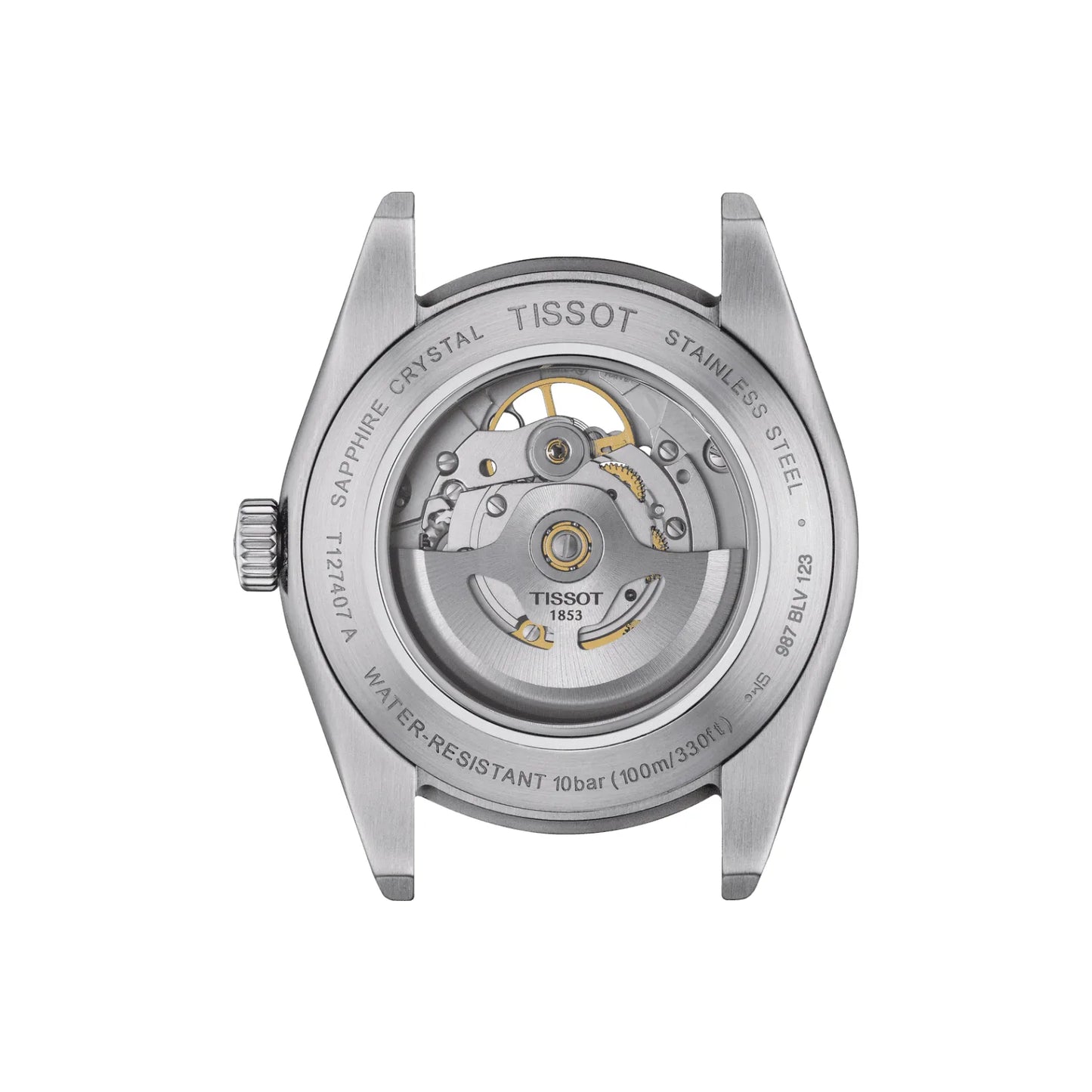 Tissot T-Classic Gentleman Powermatic 80 Open Heart Sunray Automatic T127.407.11.081.00 100M