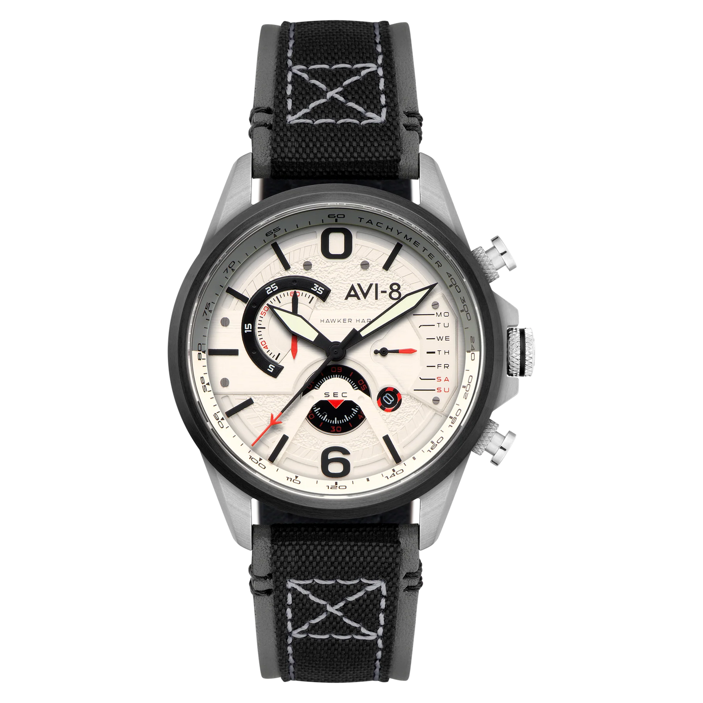AVI-8 Hawker Harrier Dual Retrograde Chronograph Ivory White Dial AV-4056-07