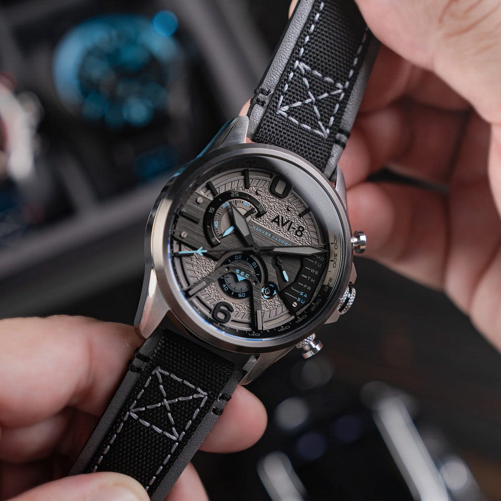 AVI-8 Hawker Harrier Dual Retrograde Chronograph Smoke Grey Dial AV-4056-08