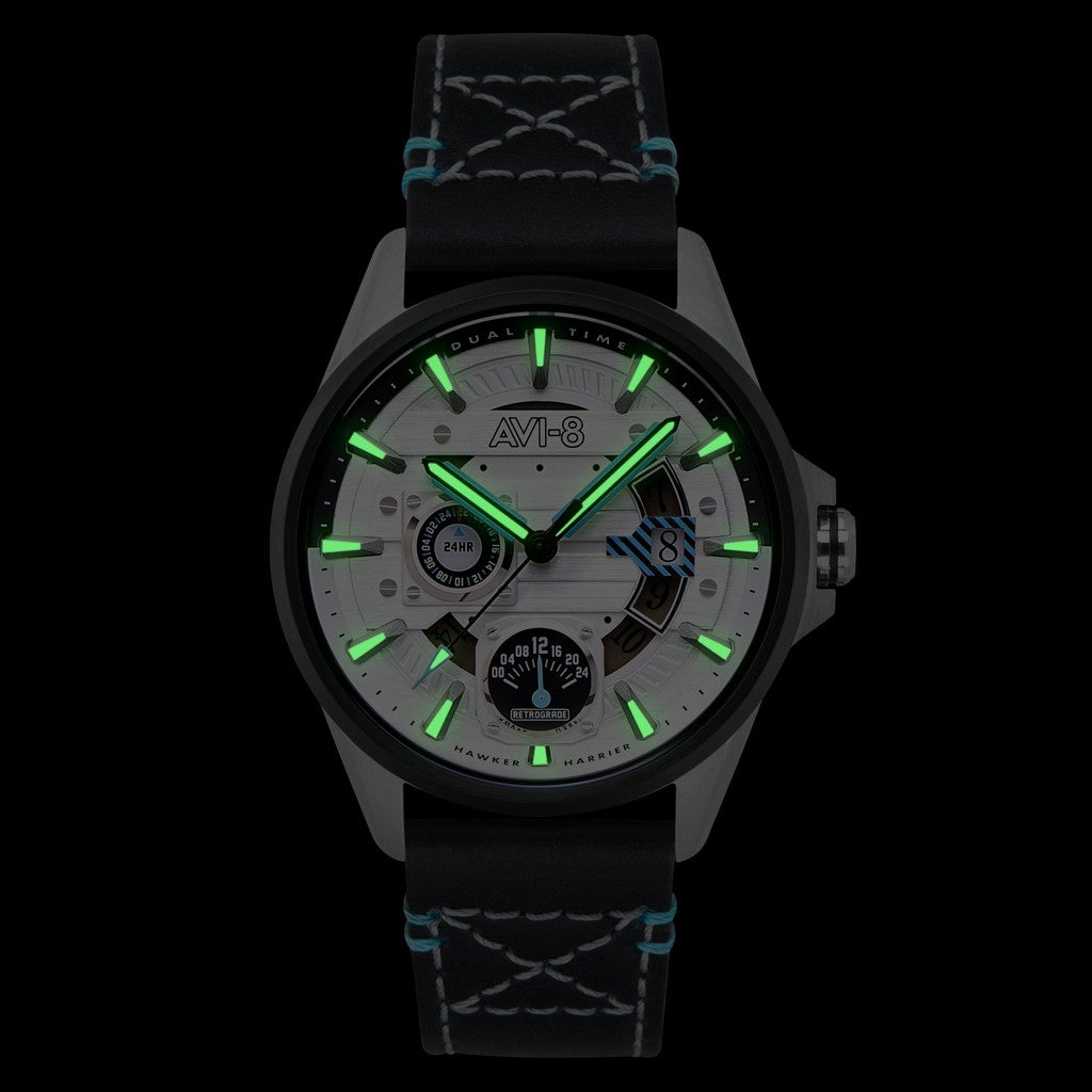 AVI-8 Hawker Harrier Farley Multifunction Stratosphere White Dial AV-4098-01