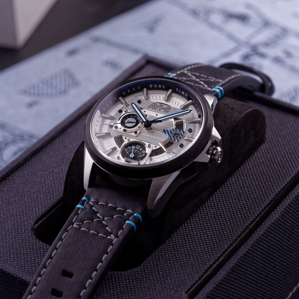 AVI-8 Hawker Harrier Farley Multifunction Stratosphere White Dial AV-4098-01