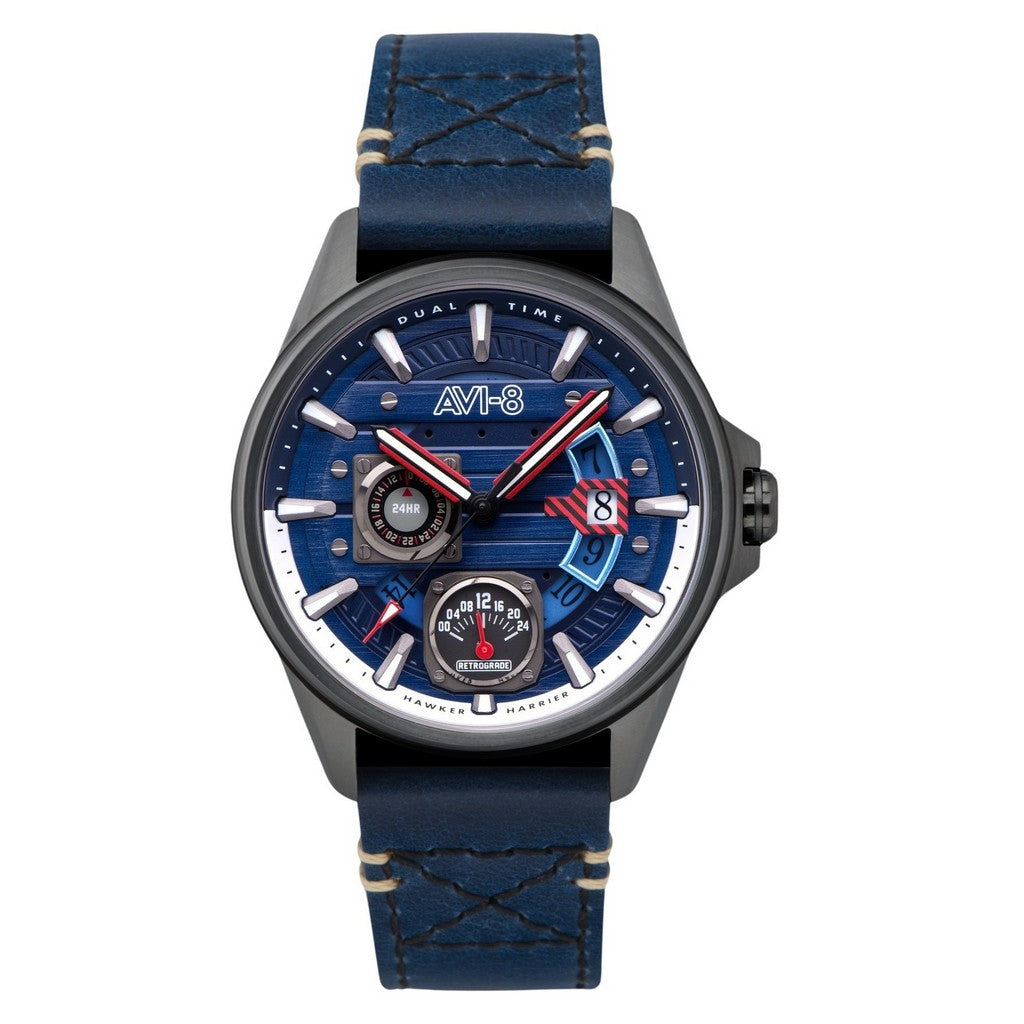 AVI-8 Hawker Harrier Farley Multifunction Regiment Blue Dial AV-4098-03