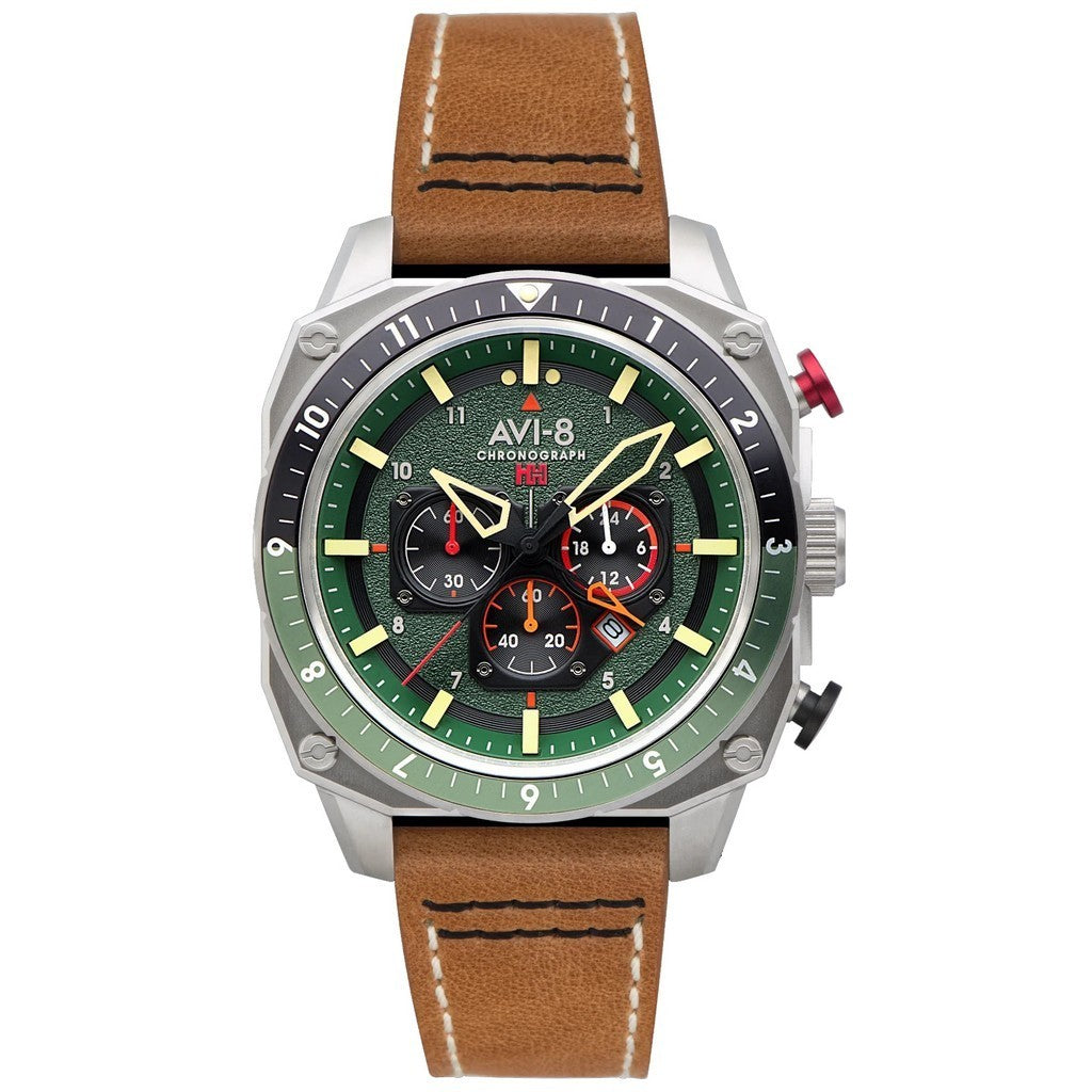 AVI-8 Hawker Hunter Atlas Dual Time Chronograph Forest AV-4100-01