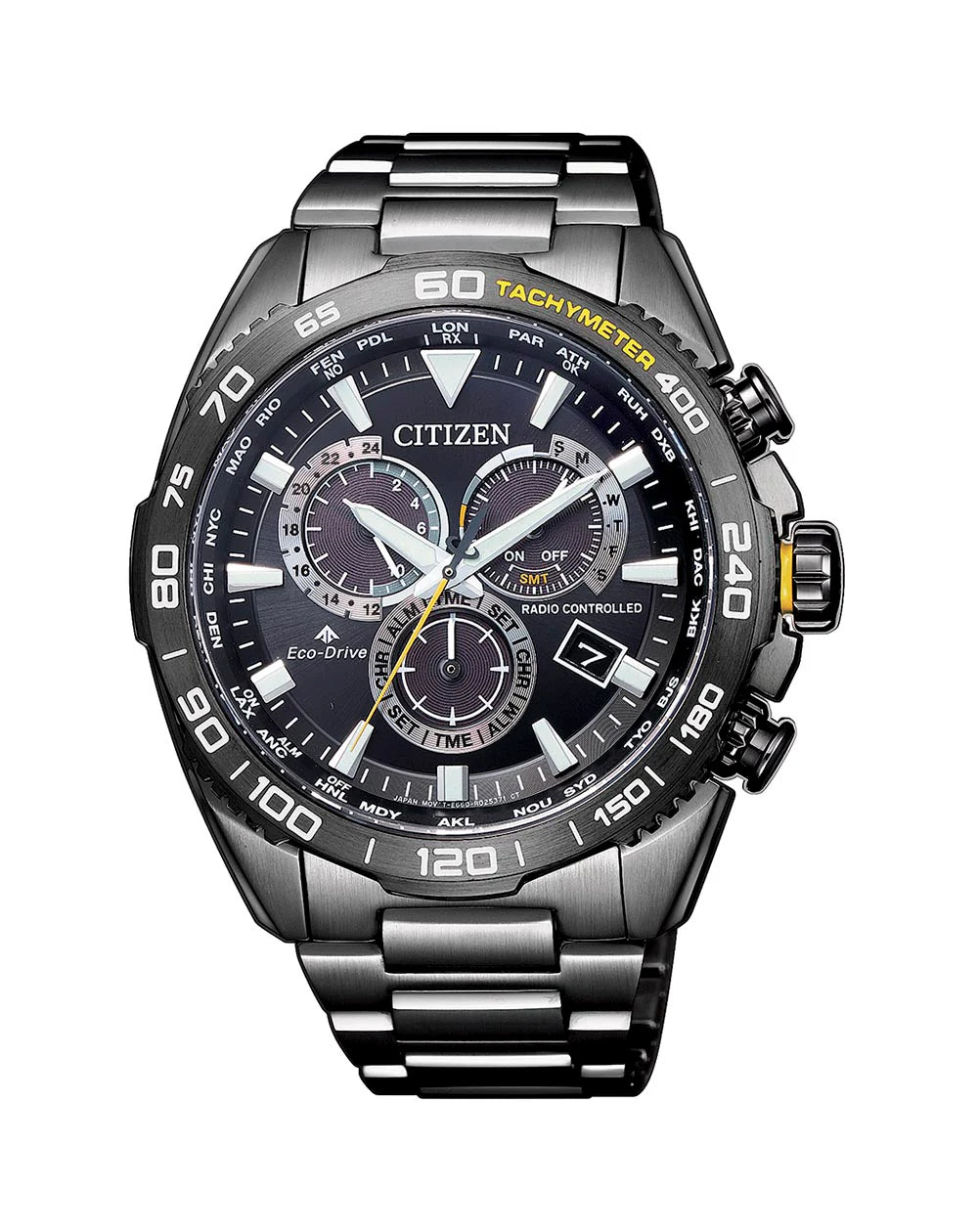 Citizen Promaster Radio Controlled World Time Eco-Drive CB5037-84E 200M