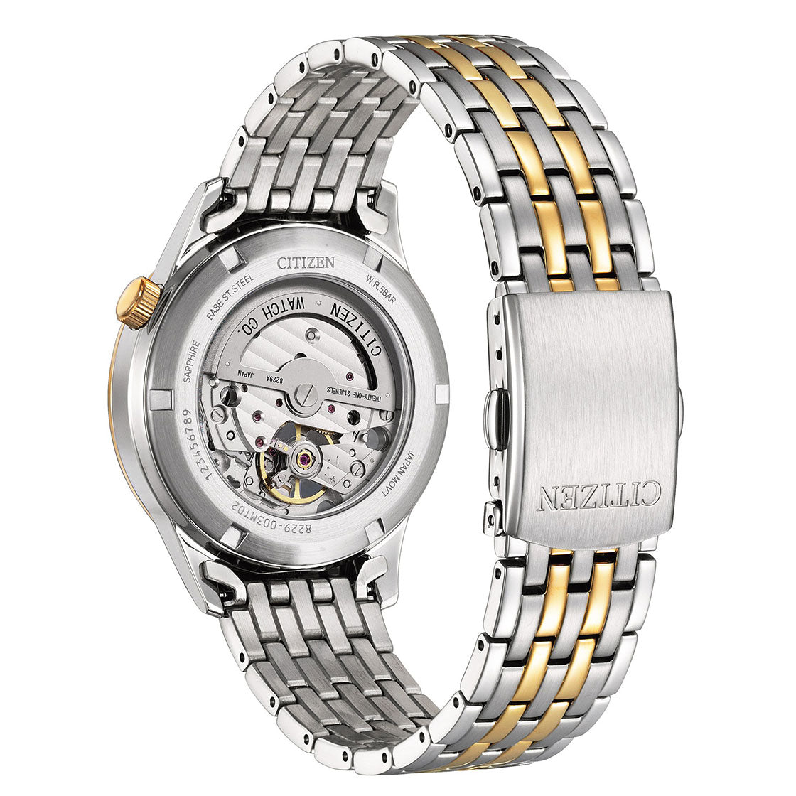 Citizen Two Tone Open Heart White Dial Automatic NH9136-88A