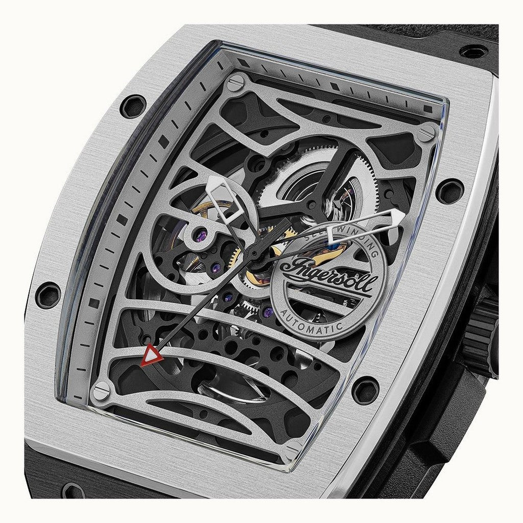 Ingersoll The Challenger Silver Skeleton Dial Men's Watch