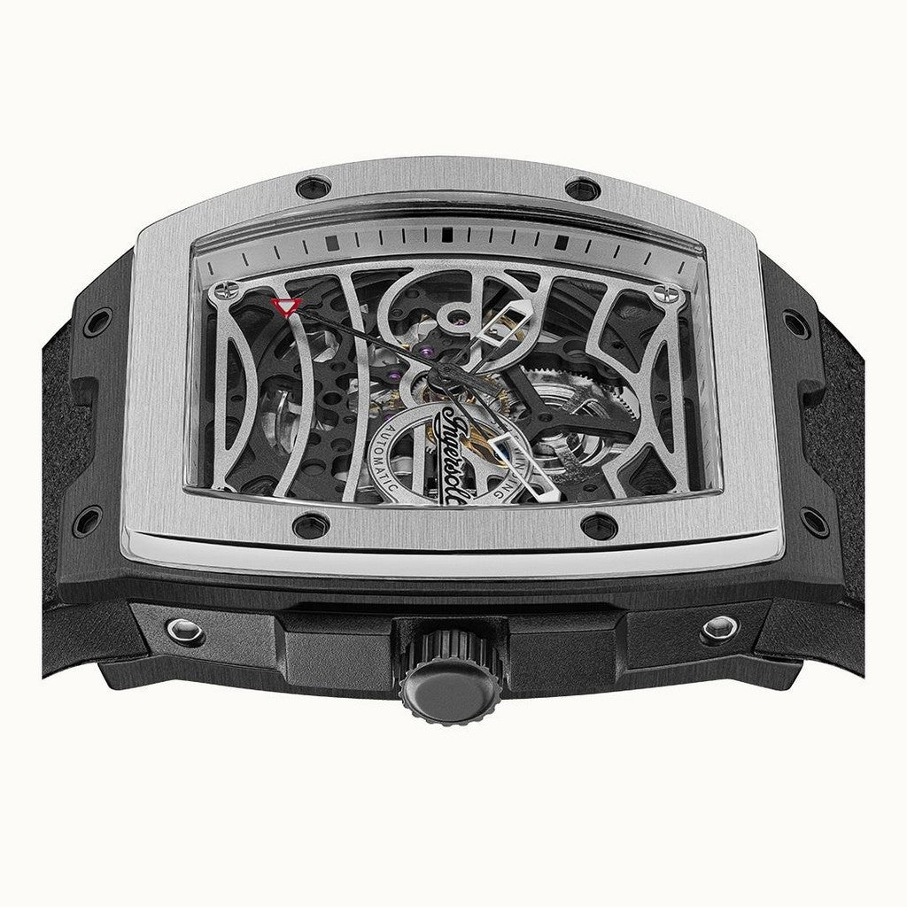 Ingersoll The Challenger Silver Skeleton Dial Men's Watch