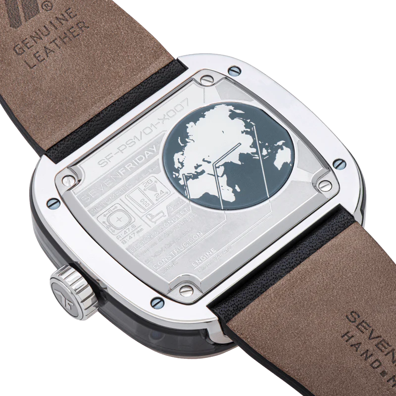 Sevenfriday P-Series Grey Skeleton Automatic PS1/01 SF-PS1-01 Men's Watch