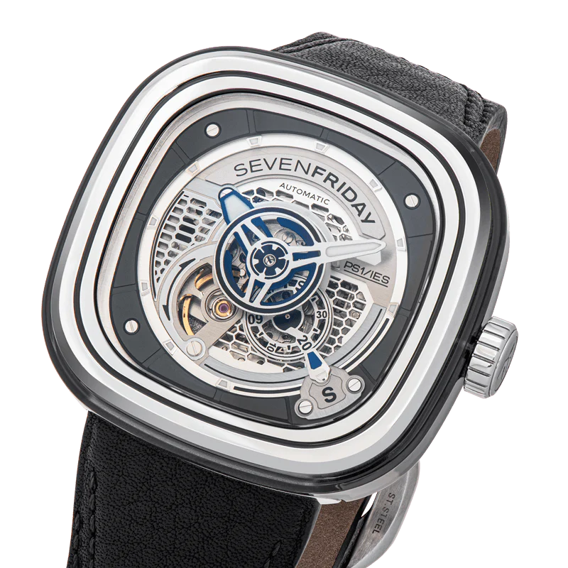 Sevenfriday P-Series Grey Skeleton Automatic PS1/01 SF-PS1-01 Men's Watch