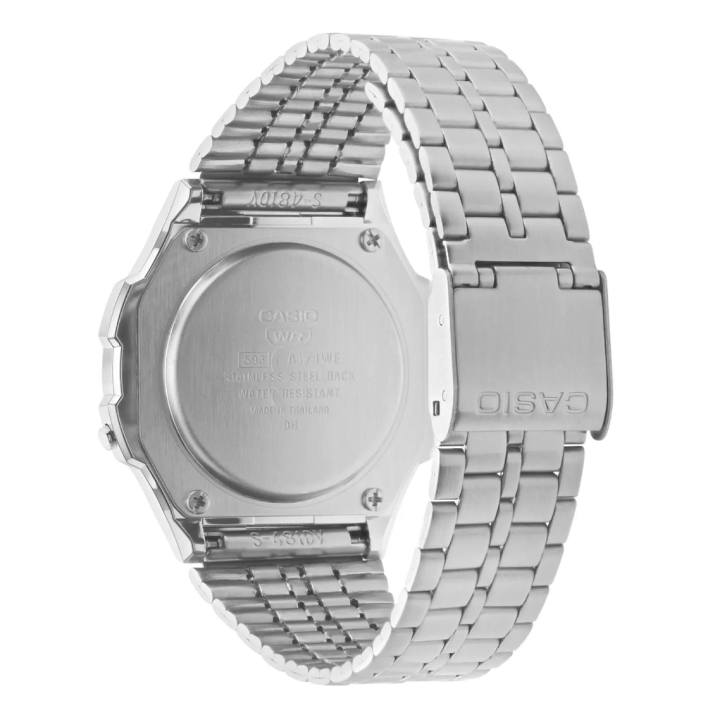Casio A171 Vintage Stainless Steel Resin Digital A171WE-1A A171WE-1 Unisex Watch