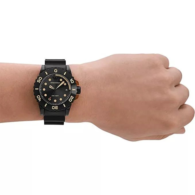 Emporio Armani Aqua Black Diver's AR11539 200M