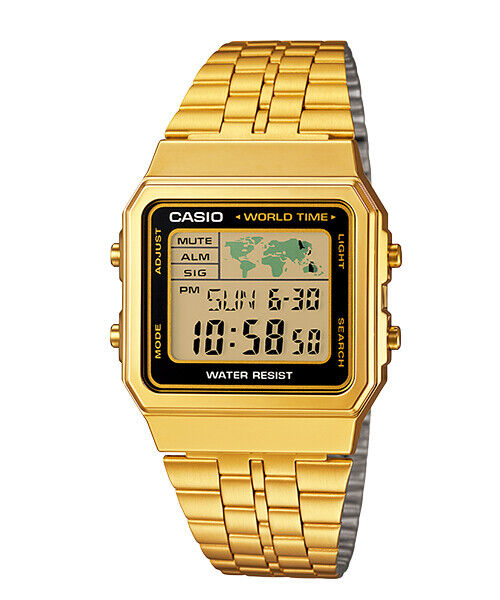 Casio Alarm World Time Digital A500WGA-9DF Men's Watch