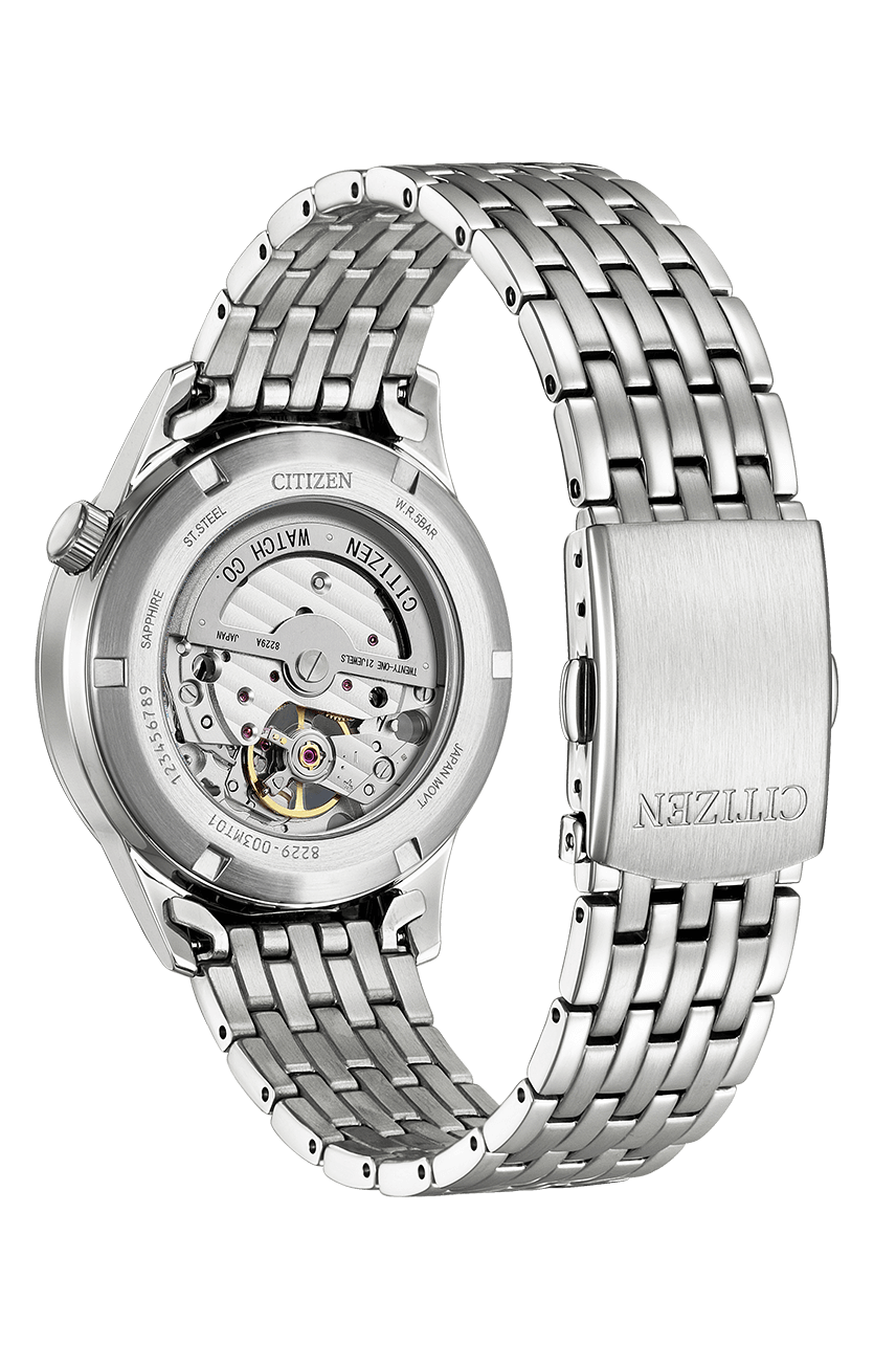 Citizen Open Heart Silver Dial Automatic NH9130-84A