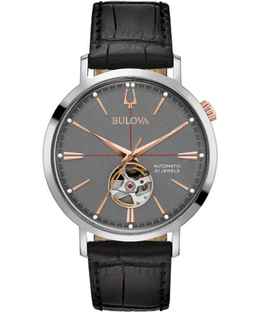 Bulova Classic Open Heart Automatic Men's Watch