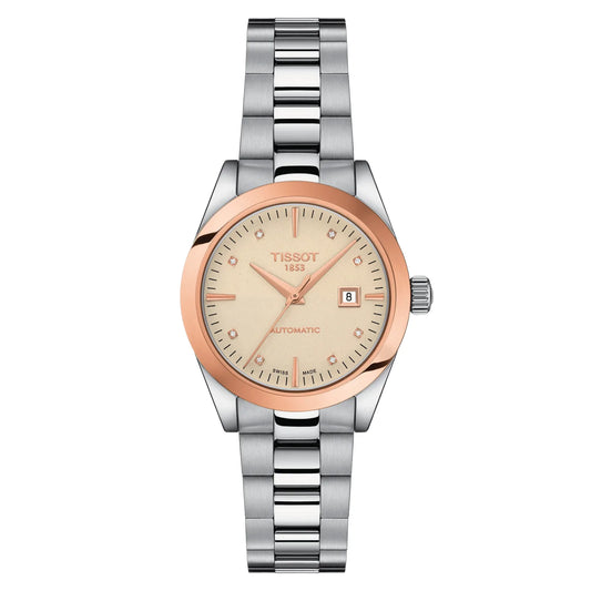 Tissot T-Gold T-My Lady Diamond Accents 18K Gold Automatic T930.007.41.266.00 Women's Watch
