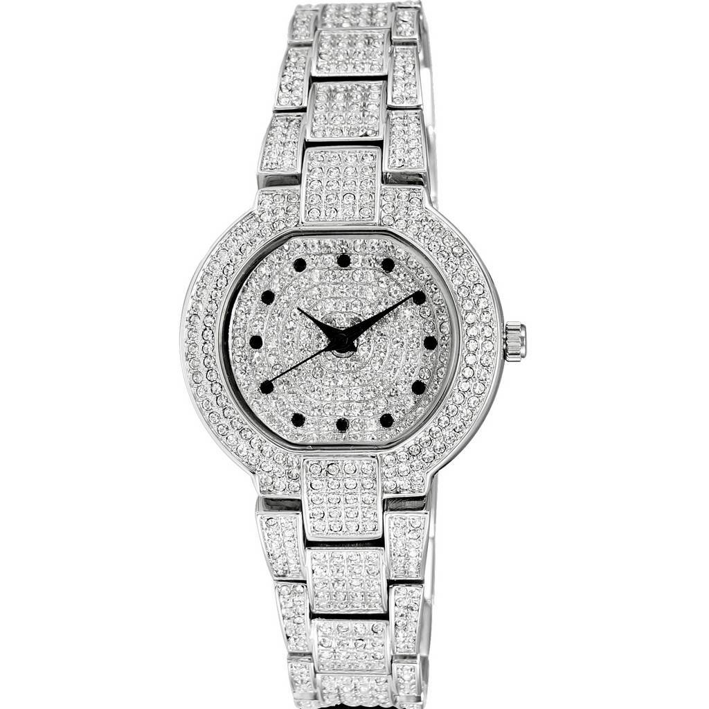 Adee Kaye Astonish Collection Crystal Accents Silver