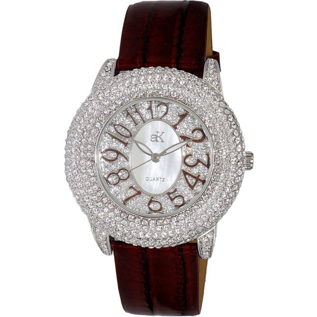Adee Kaye Bello Collection Crystal Accents White Mother Of Pearl