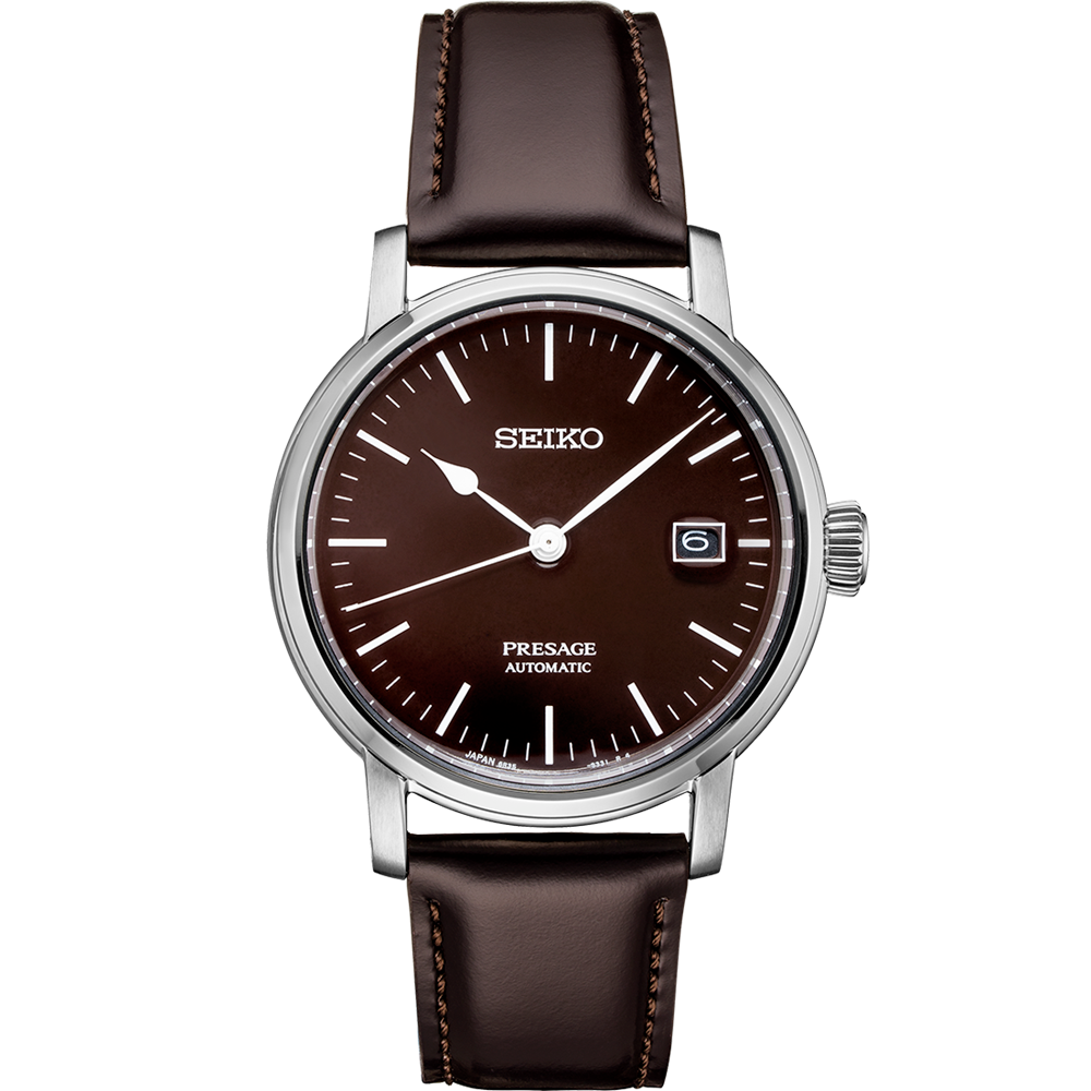 Seiko Presage Riki Watanabe Automatic Brown Enamel SPB115J1 100M