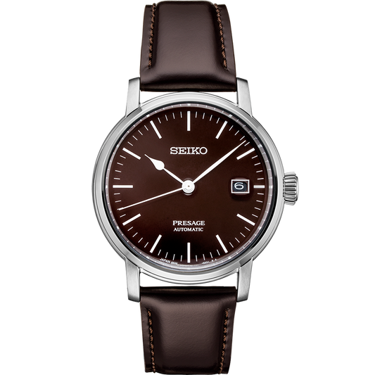 Seiko Presage Riki Watanabe Automatic Brown Enamel SPB115J1 100M