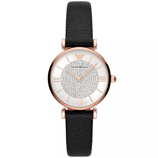 Emporio Armani Gianni T-Bar Crystal Accents AR11387