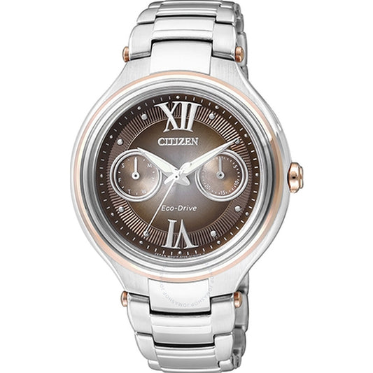 Citizen Brown Dial Stainless Steel Eco-Drive FD4007-51W