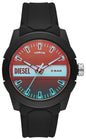 Diesel Double Up Silicone Strap MultiColour Dial Quartz DZ1982